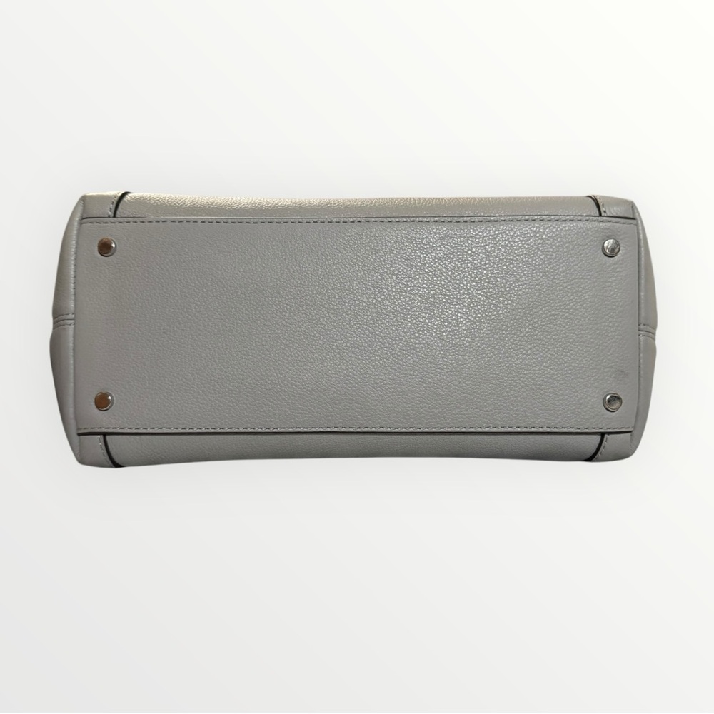 Kate Spade Gray Pebbled Leather Satchel Tote Cameron Street Style - Picture 4 of 9